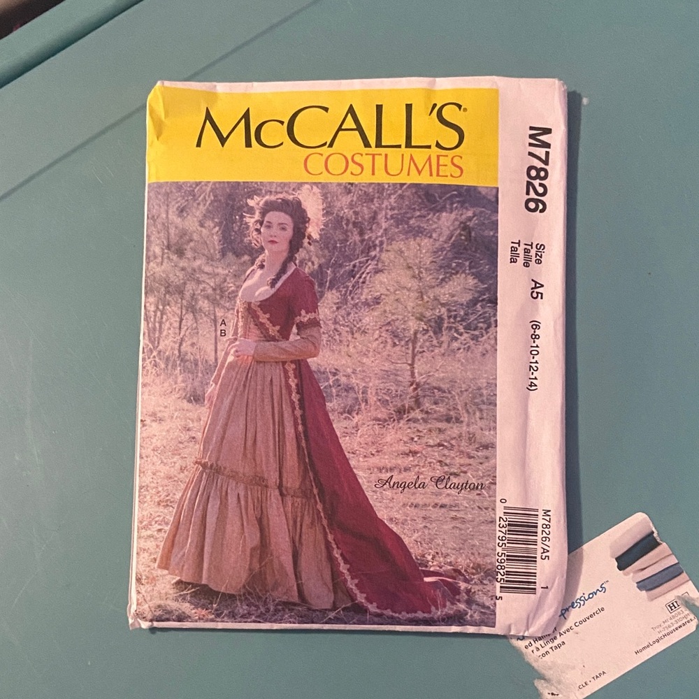 mccall’s historical dress costume sewing patterns